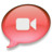 iChat rood 2 Icon